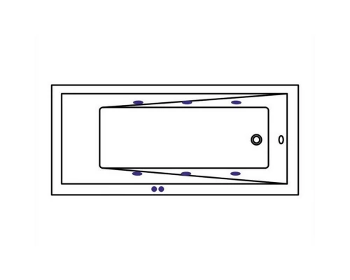 Ванна WHITECROSS Wave Slim 170x70 SOFT (белый) Elit-san.ru