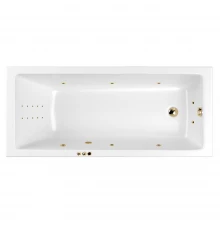 Ванна WHITECROSS Wave Slim 175x70 "SMART NANO" (золото)