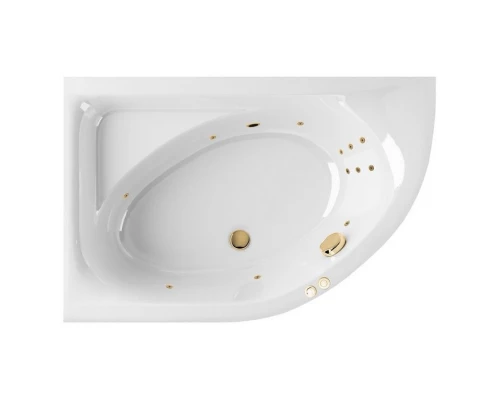 Ванна EXCELLENT Aquarella 150x100 (левая) LINE (золото) Elit-san.ru