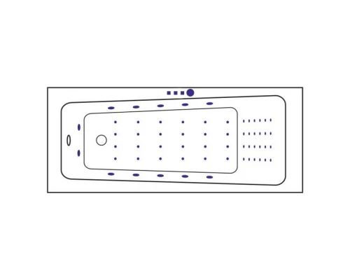 Ванна EXCELLENT Ava 170x70 NANO (хром) Elit-san.ru
