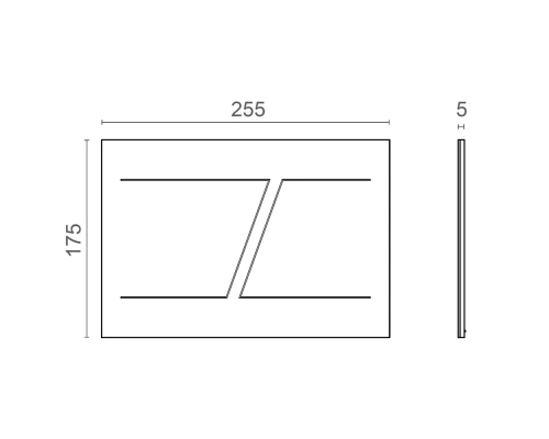 Клавиша CTESI Blair PVD (полированная нерж. графит)