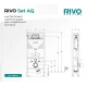 Инсталляция RIVO Set АQ самонесущая с двойной рамой для унитаза