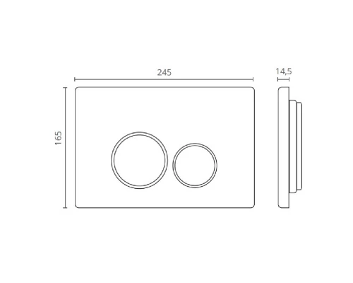 Клавиша CTESI Round (золото) Elit-san.ru