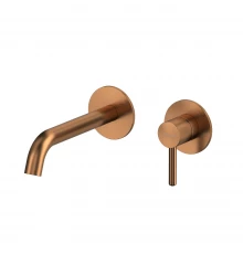 Внешняя часть смесителя для умывальника WHITECROSS Y1225CPB (брашированная медь)