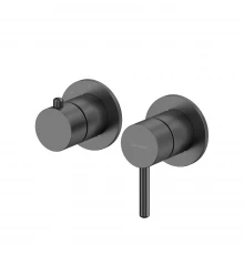 Внешняя часть смесителя на 2 потребителя WHITECROSS Y1242AT (антрацит)