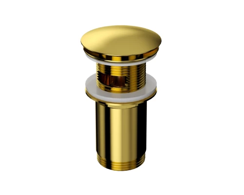 Донный клапан WHITECROSS для умывальника, клик-клак (золото)