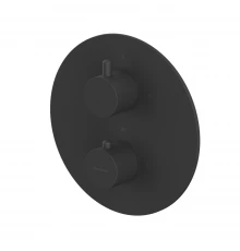 Внешняя часть смесителя на 2 потребителя WHITECROSS Y1236BL (черный мат)