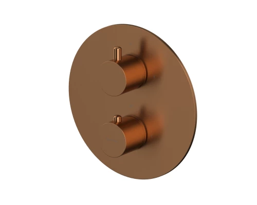 Внешняя часть смесителя на 2 потребителя WHITECROSS Y1236CPB (брашированная медь)