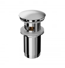 Донный клапан WHITECROSS для умывальника, клик-клак (хром)