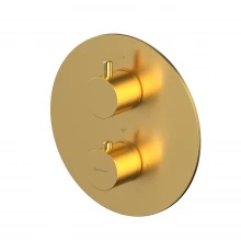 Внешняя часть смесителя на 2 потребителя WHITECROSS Y1236GLB (брашированное золото)