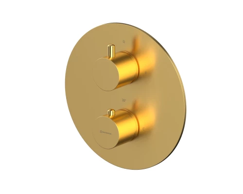 Внешняя часть смесителя на 2 потребителя WHITECROSS Y1236GLB (брашированное золото)