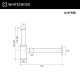 Сифон для умывальника декоративный WHITECROSS A187NIB (брашированный никель)