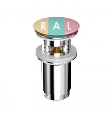 Донный клапан WHITECROSS A706XXXXS для умывальника, клик-клак (RAL мат)