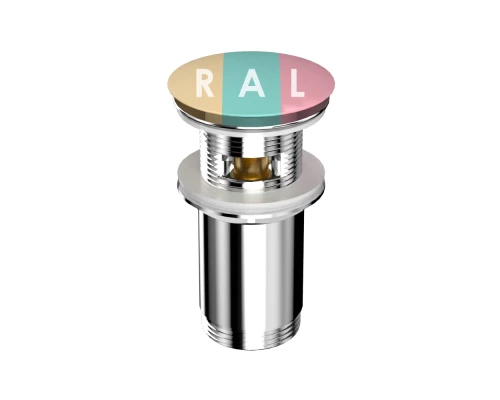 Донный клапан WHITECROSS A706XXXXS для умывальника, клик-клак (RAL мат)