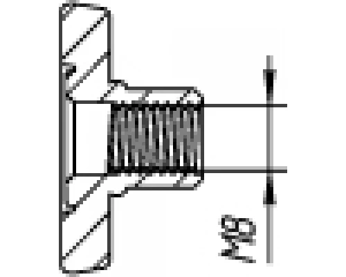 Вставка резьбовая М8 RIVO Fix
