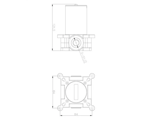Элемент скрытого монтажа OMNIRES BOXBI01 Elit-san.ru