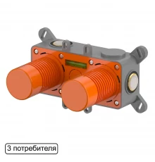 Встраиваемая часть смесителя на 3 потребителя WHITECROSS Y1243