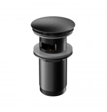 Донный клапан WHITECROSS для умывальника, клик-клак (оружейная сталь)