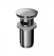 Донный клапан WHITECROSS для умывальника, клик-клак (брашированный никель)