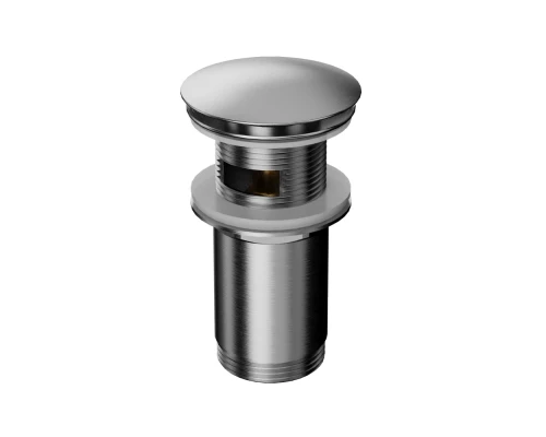 Донный клапан WHITECROSS для умывальника, клик-клак (брашированный никель)