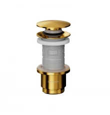 Донный клапан WHITECROSS A707GLB (брашированное золото)