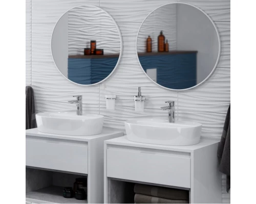 Зеркало круглое EXCELLENT Virro D=60 (белый мат) Elit-san.ru