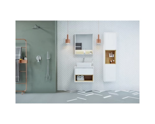 Шкаф-пенал EXCELLENT Tuto 40 см (белый/дуб) Elit-san.ru