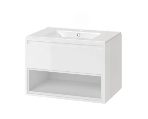 Тумба под раковину EXCELLENT Tuto 70 см (белый/белый), 1 ящик Elit-san.ru