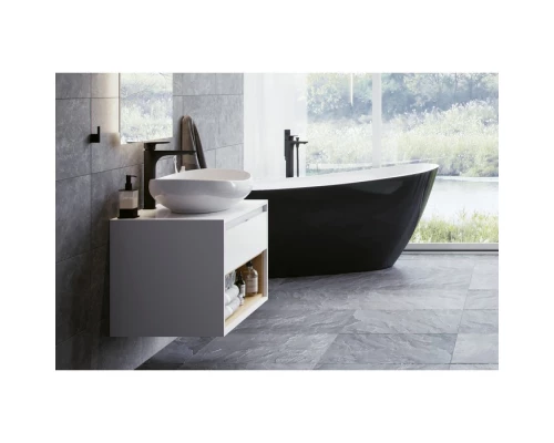 Тумба под накладную раковину EXCELLENT Tuto 80 см (белый/дуб), 1 ящик Elit-san.ru