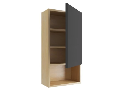 Шкаф подвесной с дверцей EXCELLENT Tuto 40 см (черный/дуб) правый Elit-san.ru