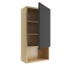 Шкаф подвесной с дверцей EXCELLENT Tuto 40 см (черный/дуб) правый Elit-san.ru