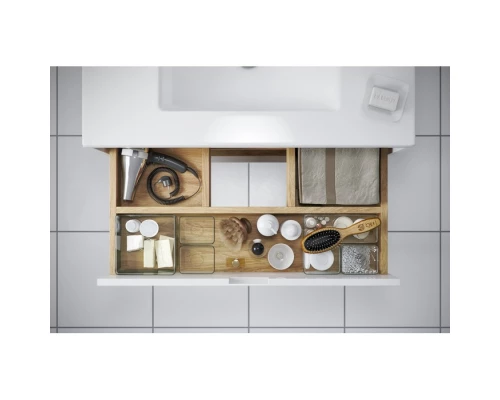 Тумба под раковину EXCELLENT Tuto 80 см (белый/дуб), 2 ящика Elit-san.ru