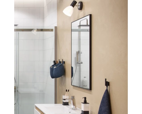 Зеркало прямоугольное EXCELLENT Kuadro 80x60 (черный мат) Elit-san.ru