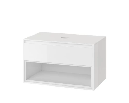 Тумба под накладную раковину EXCELLENT Tuto 80 см (белый/белый), 1 ящик Elit-san.ru