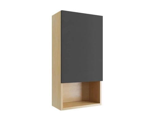 Шкаф подвесной с дверцей EXCELLENT Tuto 40 см (черный/дуб) левый Elit-san.ru