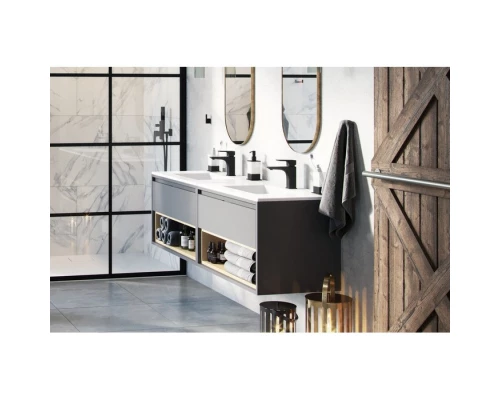 Тумба под раковину EXCELLENT Tuto 80 см (серый/дуб), 1 ящик Elit-san.ru