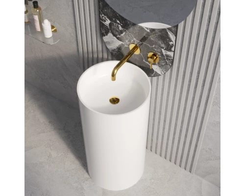 Умывальник WHITECROSS Altar D=43 (белый глянец) иск. камень Elit-san.ru