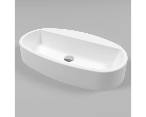 Умывальник WHITECROSS Obsidian D 65x37 (белый мат) иск. камень Elit-san.ru