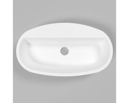 Умывальник WHITECROSS Obsidian D 65x37 (белый мат) иск. камень Elit-san.ru