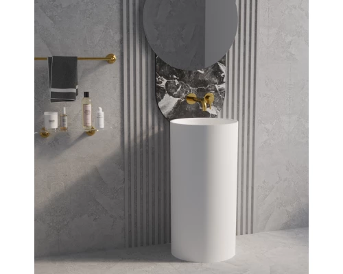 Умывальник WHITECROSS Altar D=43 (белый мат) иск. камень Elit-san.ru