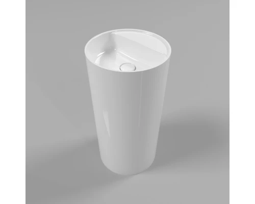 Умывальник WHITECROSS Pantheon D=43 (белый глянец) иск. камень Elit-san.ru