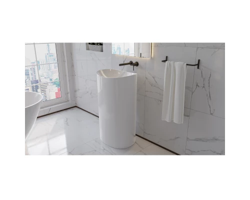 Умывальник WHITECROSS Stella 50x40 (белый глянец) иск. камень Elit-san.ru