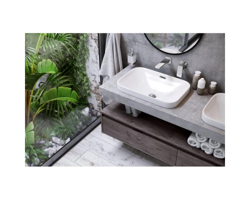 Раковина накладная Excellent Hasko 57 CEAC.3718.570.WH, 57*39 см Elit-san.ru