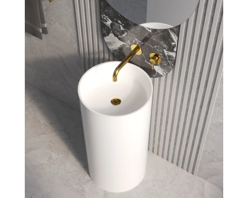 Умывальник WHITECROSS Altar D=43 (белый мат) иск. камень