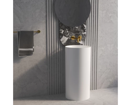 Умывальник WHITECROSS Altar D=43 (белый мат) иск. камень