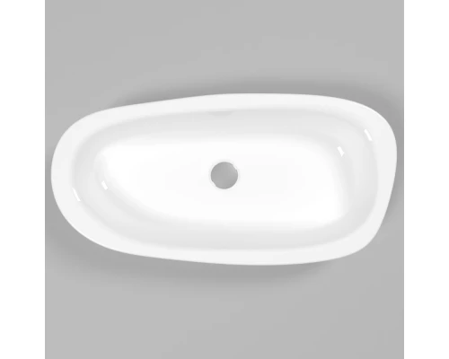 Умывальник WHITECROSS Moonstone E 70x35 (белый глянец) иск. камень Elit-san.ru