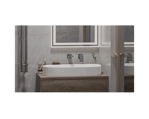 Умывальник WHITECROSS Moonstone E 70x35 (белый глянец) иск. камень Elit-san.ru