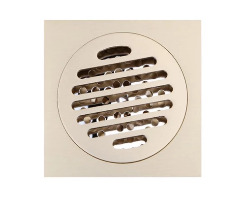 CANYON Трап сливной d40, с решеткой 100х100 мм, с мех-м обратным клапаном, бронза Elit-san.ru