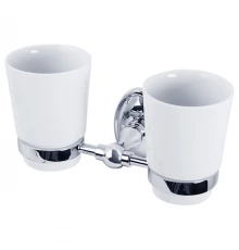 Стакан двойной настенный Veragio Bonjour, хром VR.BNR-7842.CR