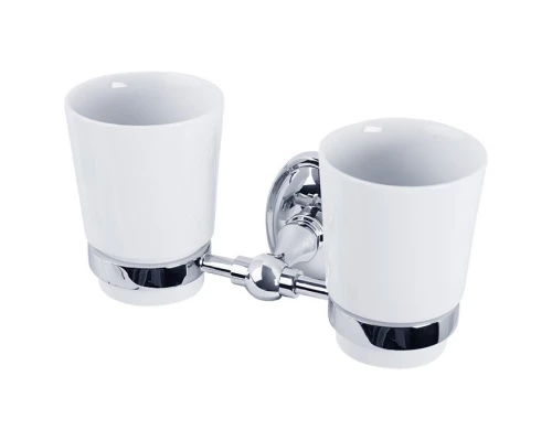 Стакан двойной настенный Veragio Bonjour, хром VR.BNR-7842.CR Elit-san.ru